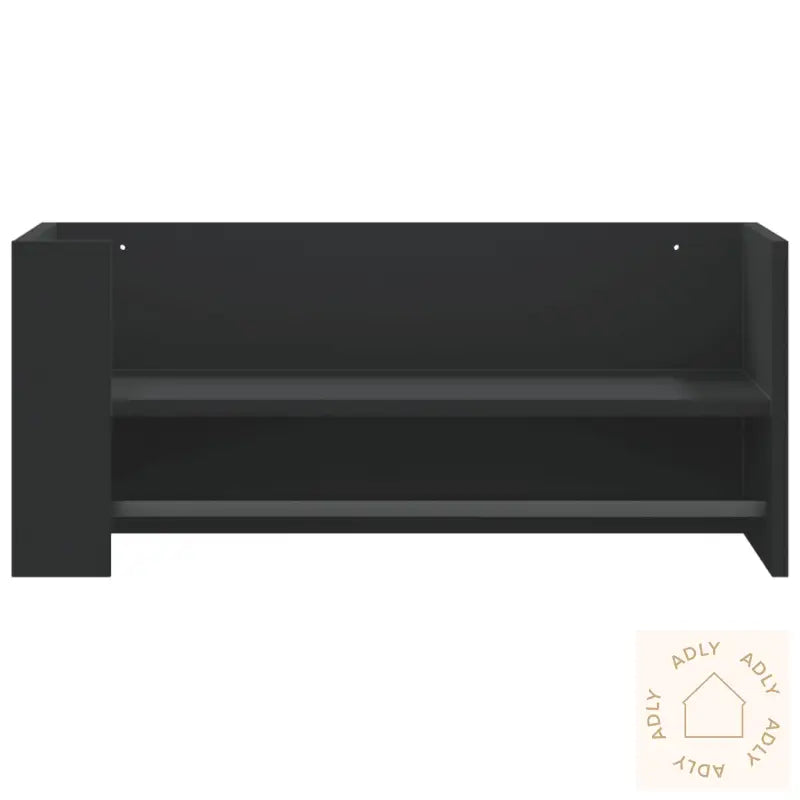 Vegghylle Svart 70,5X35X30,5 Cm Konstruert Tre