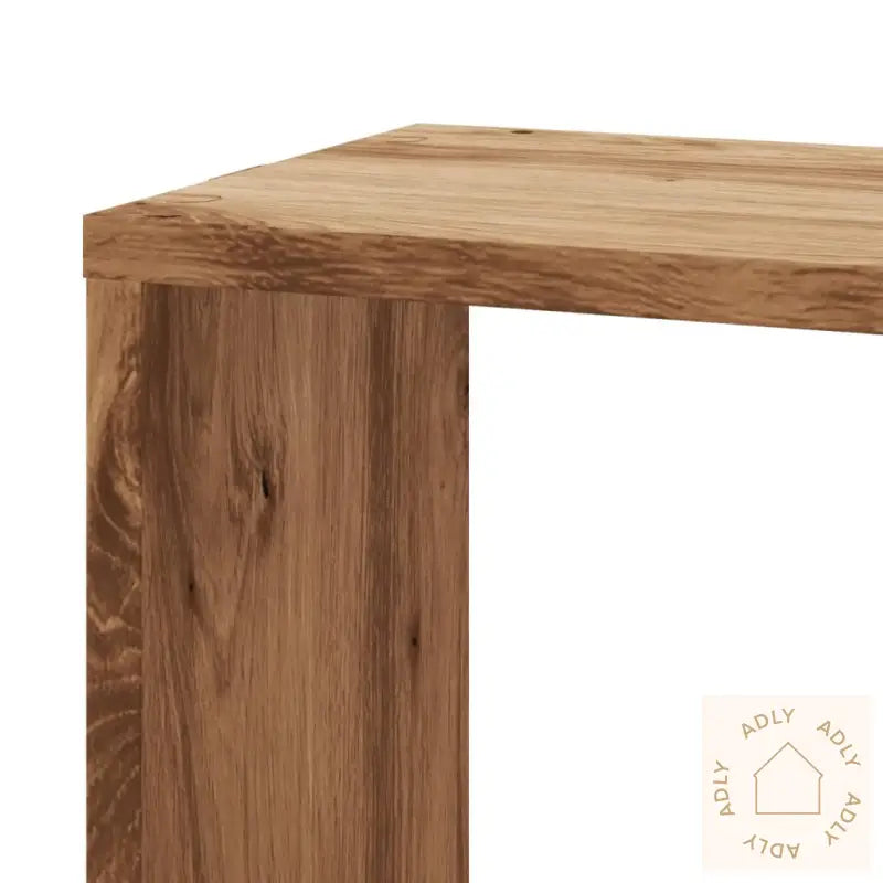 Veggmontert Hjørnehylle Artisan Eik 45X45X147 Cm Konstruert Tre