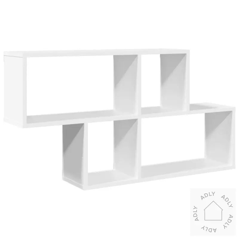 Vegghylle Hvit 100X20X53 Cm Konstruert Tre