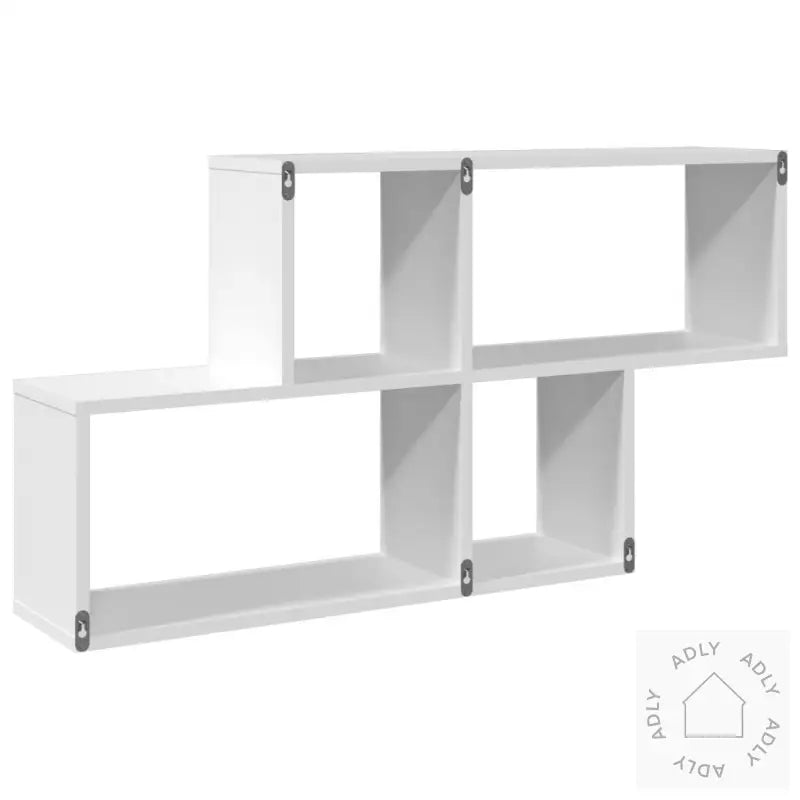 Vegghylle Hvit 100X20X53 Cm Konstruert Tre