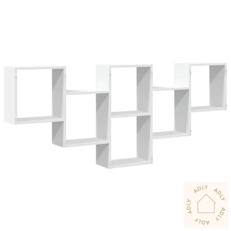 Vegghylle Hvit 159X18X66 Cm Konstruert Tre