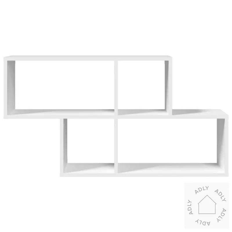 Vegghylle Hvit 100X20X53 Cm Konstruert Tre