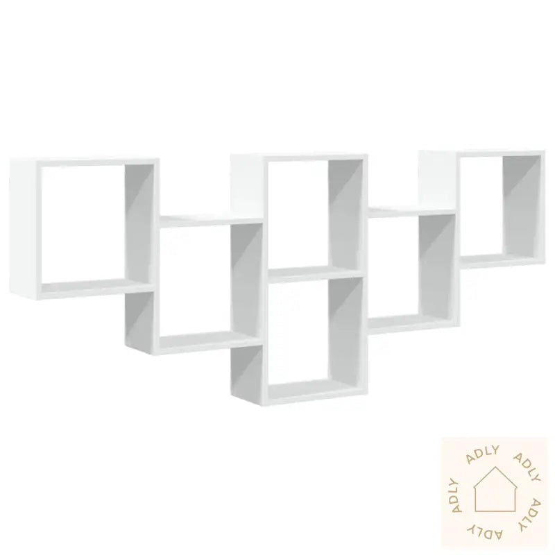 Vegghylle Hvit 159X18X66 Cm Konstruert Tre