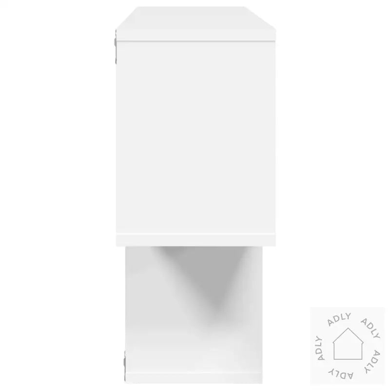 Vegghylle Hvit 100X20X53 Cm Konstruert Tre