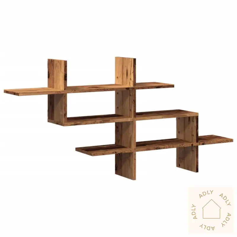 Vegghylle Gammelt Tre 124,5X18X60,5 Cm Konstruert Tre