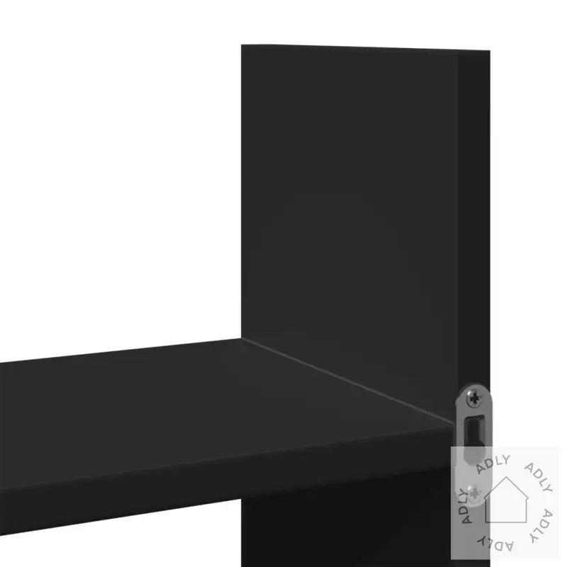 Veggskap 100X18X40 Cm Svart Konstruert Tre