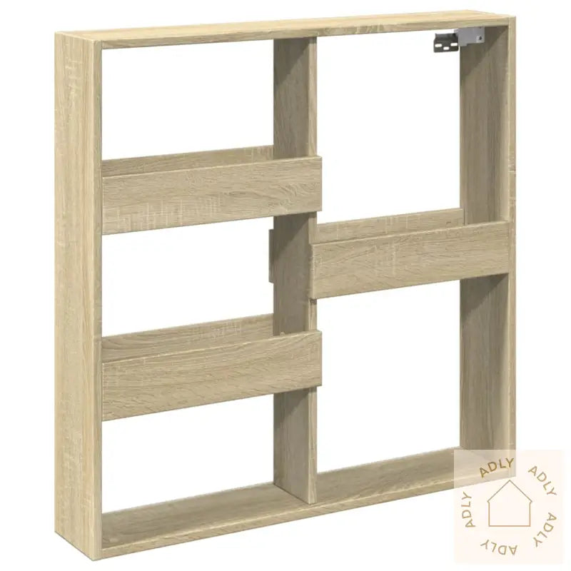 Veggskap Sonoma Eik 80X15X80 Cm Konstruert Tre