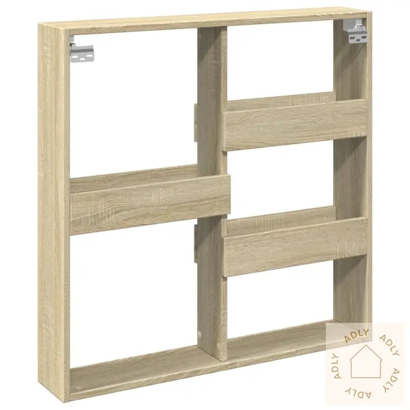 Veggskap Sonoma Eik 80X15X80 Cm Konstruert Tre