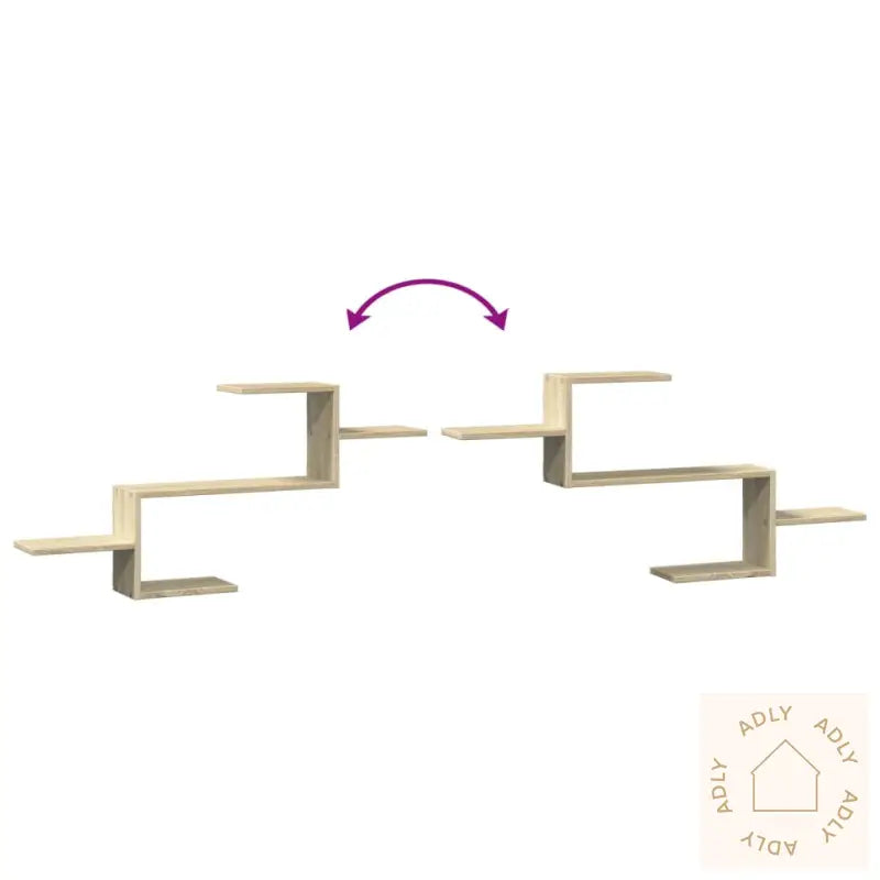 Vegghylle Sonoma Eik 104X15X49 Cm Konstruert Tre