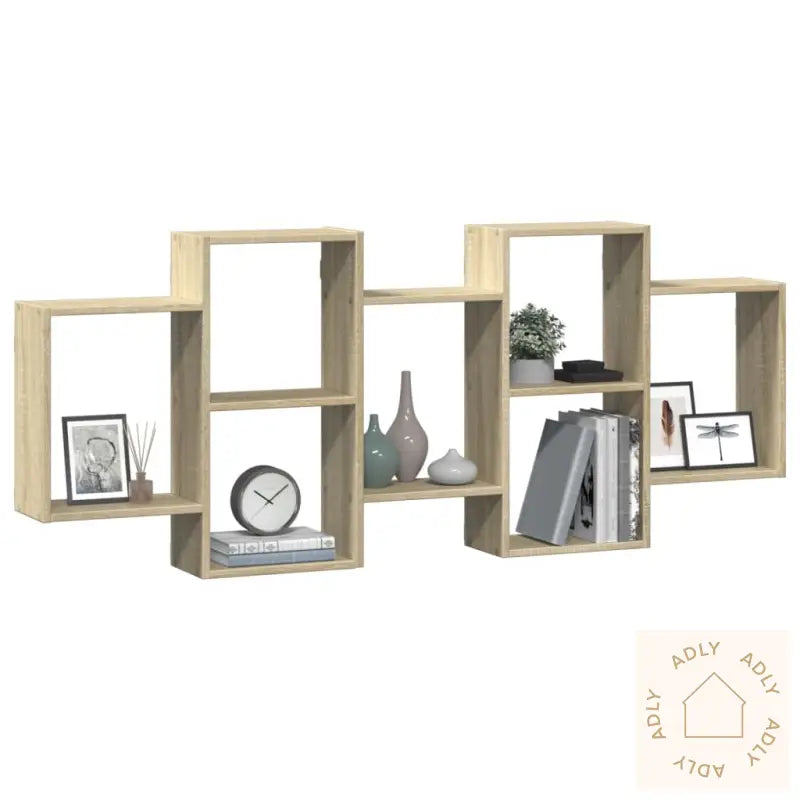 Vegghylle Sonoma Eik 159X18X65 Cm Konstruert Tre