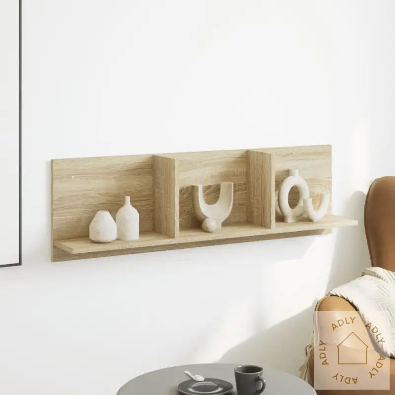 Veggskap 100X16,5X30 Cm Sonoma Eik Konstruert Tre