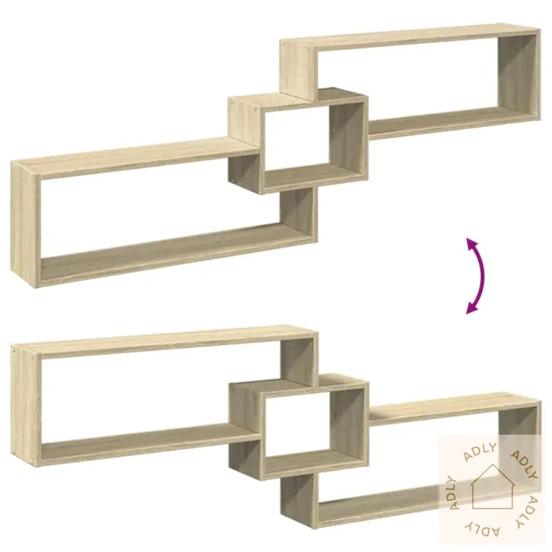 Veggskap 158X18X53 Cm Sonoma Eik Konstruert Tre