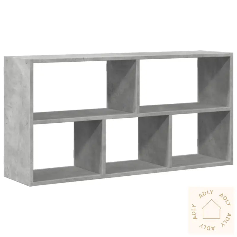 Vegghylle Betonggrå 100X25X50 Cm Konstruert Tre