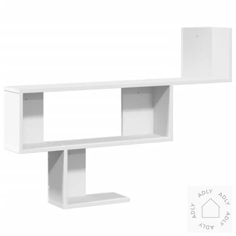 Vegghylle Hvit 100X15X70 Cm Konstruert Tre