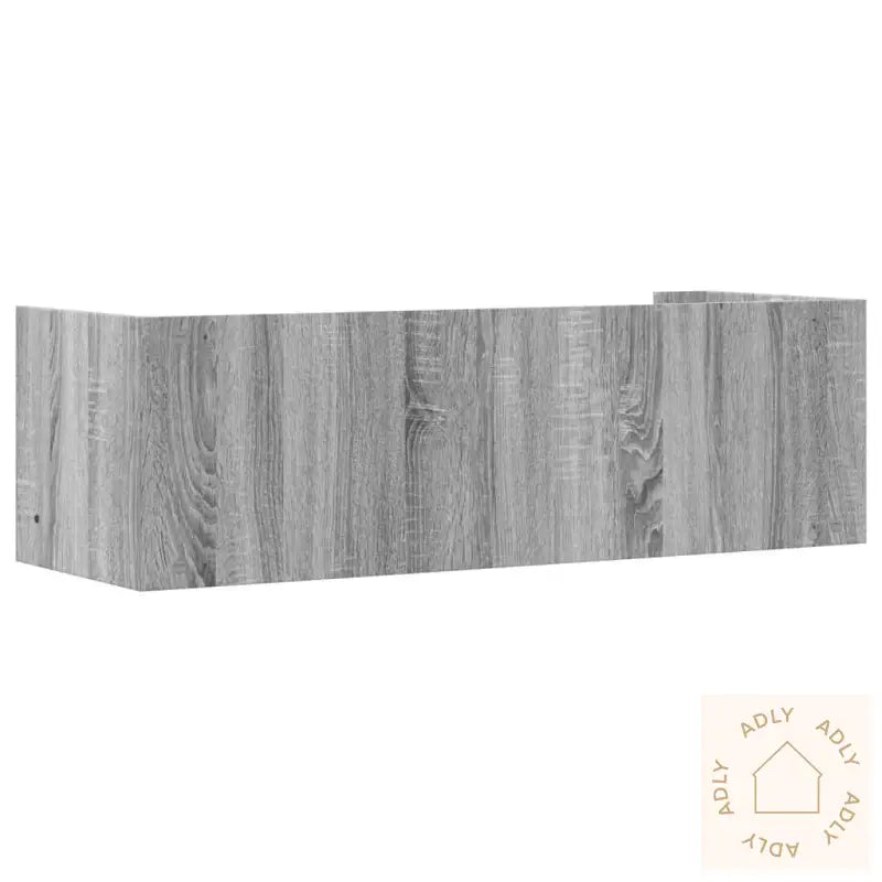 Vegghylle Grå Sonoma 100X35X30,5 Cm Konstruert Tre