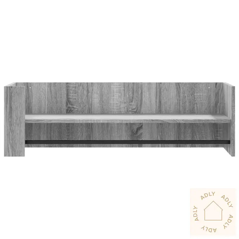 Vegghylle Grå Sonoma 100X35X30,5 Cm Konstruert Tre