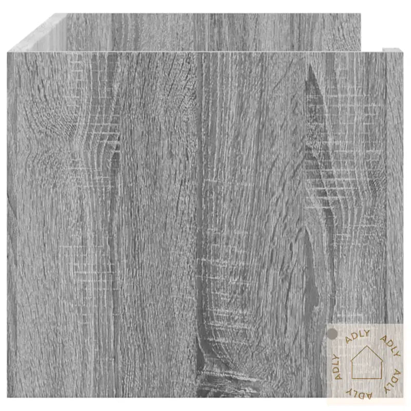 Vegghylle Grå Sonoma 100X35X30,5 Cm Konstruert Tre