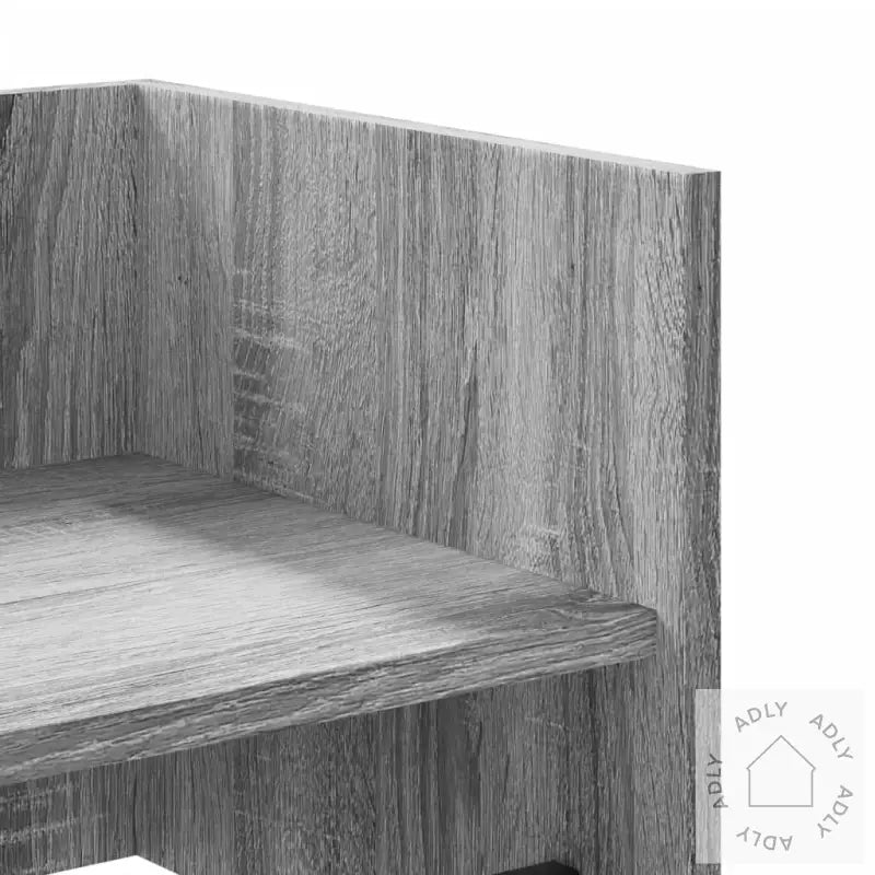 Vegghylle Grå Sonoma 100X35X30,5 Cm Konstruert Tre