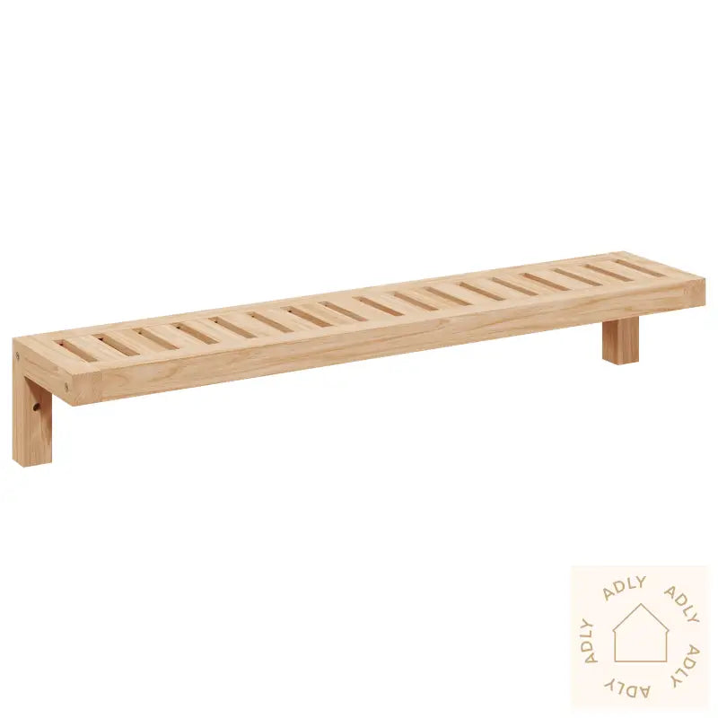 Vegghengt Hyllen 62X10X12,5 Cm Solid Tre Valnøtt