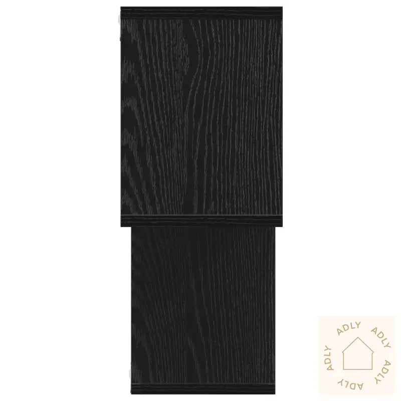 Vegghylle Svart Eik 100X20X53 Cm Ingeniørtre