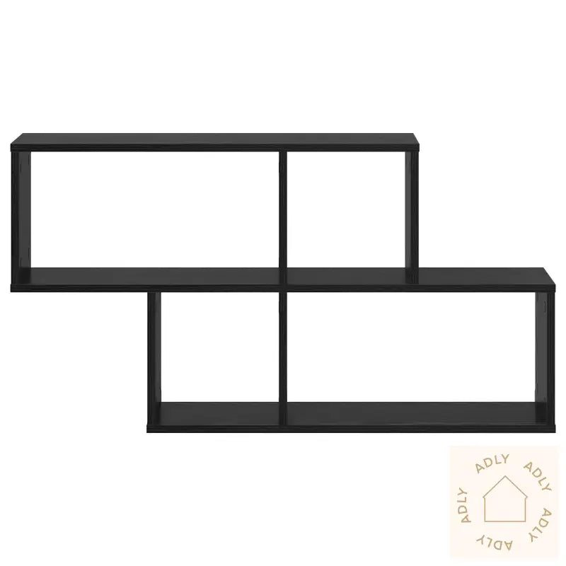 Vegghylle Svart Eik 100X20X53 Cm Ingeniørtre