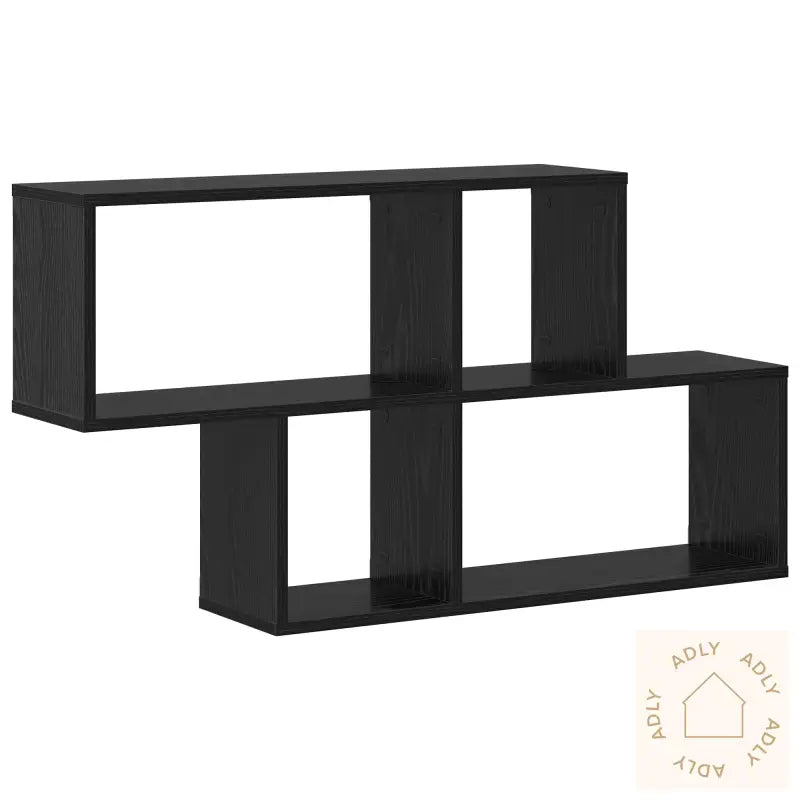 Vegghylle Svart Eik 100X20X53 Cm Ingeniørtre