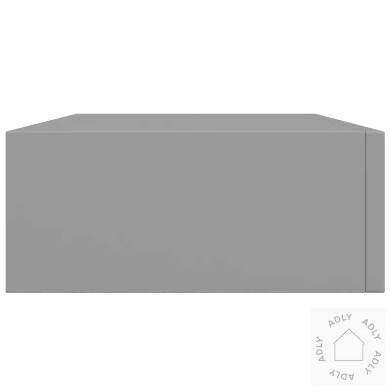 Veggmonterte Skuffehyller 2 Stk Grå 40X23,5X10 Cm Mdf