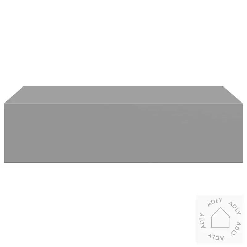 Veggmonterte Skuffehyller 2 Stk Grå 40X23,5X10 Cm Mdf