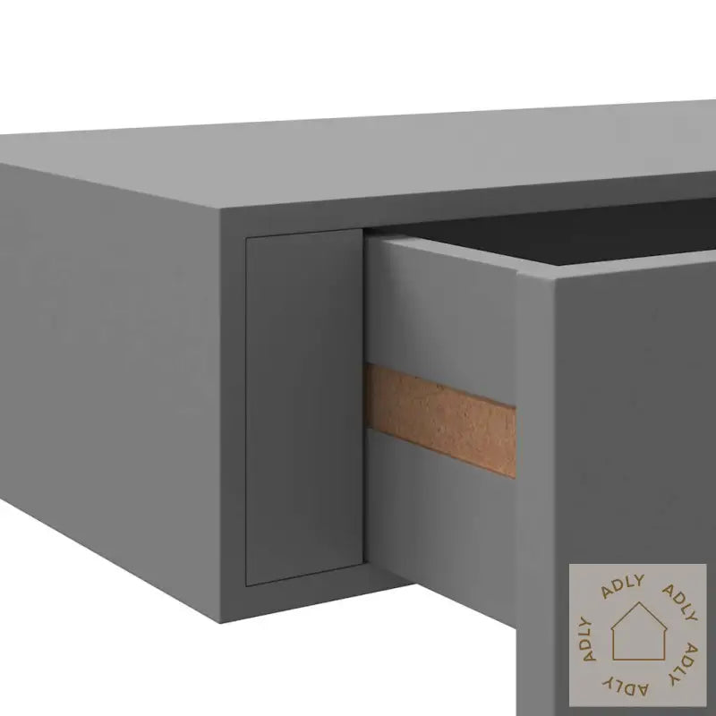 Veggmonterte Skuffehyller 2 Stk Grå 40X23,5X10 Cm Mdf