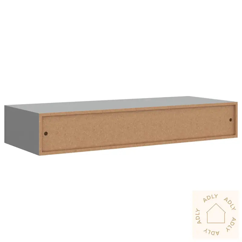 Veggmontert Skuffehylle Grå 60X23,5X10 Cm Mdf