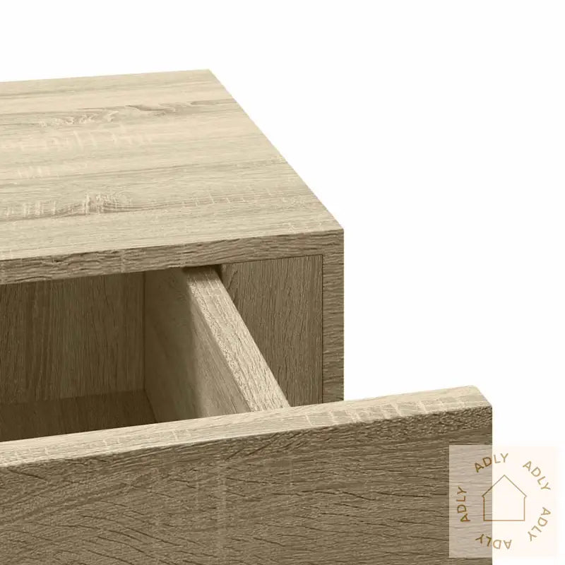 Veggmontert Skuffehylle Eik 40X23,5X10 Cm Mdf