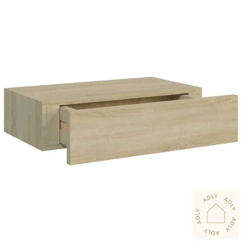 Veggmontert Skuffehylle Eik 40X23,5X10 Cm Mdf