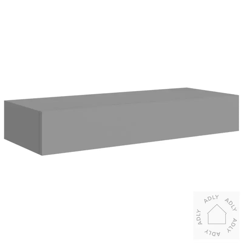 Veggmontert Skuffehylle Grå 60X23,5X10 Cm Mdf