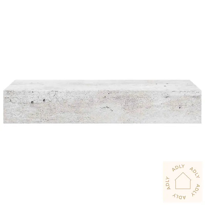Veggmontert Skuffehylle Betonggrå 60X23,5X10 Cm Mdf
