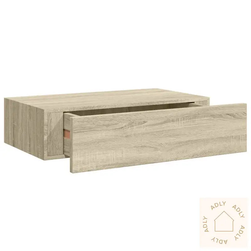 Veggmontert Skuffehylle Eik 40X23,5X10 Cm Mdf