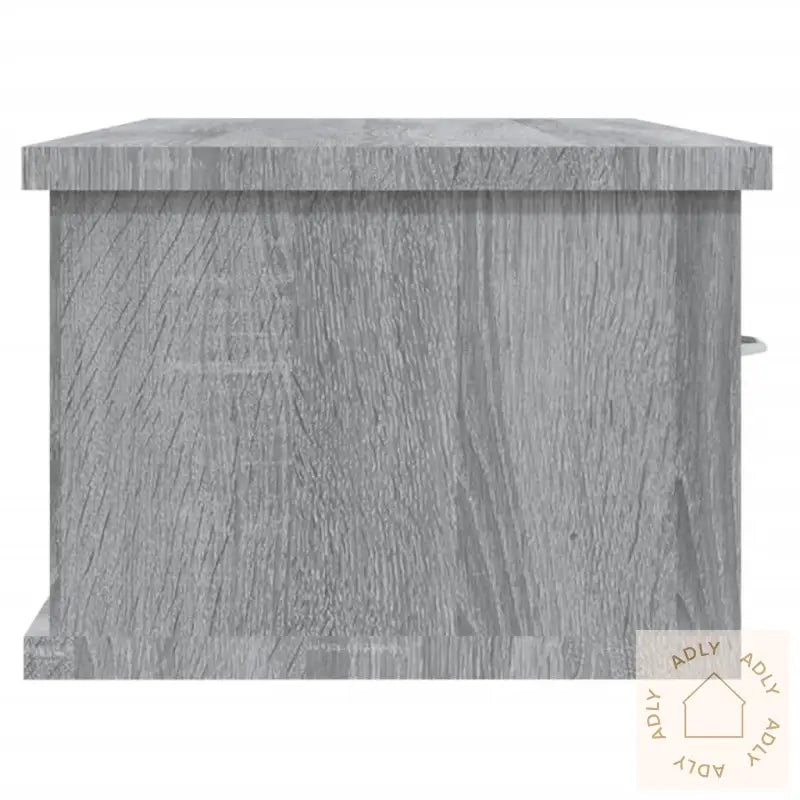 Veggskap Grå Sonoma Eik 88X26X18,5 Cm Konstruert Tre