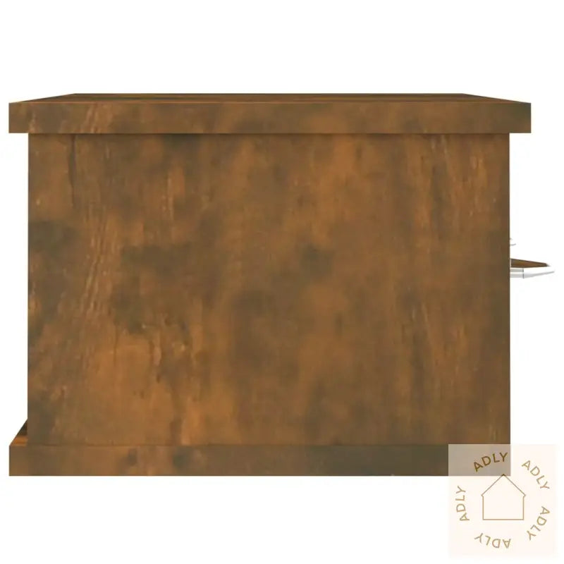 Tv-Benk Røkt Eik 60X26X18,5 Cm Konstruert Tre