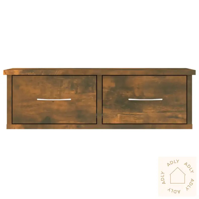 Tv-Benk Røkt Eik 60X26X18,5 Cm Konstruert Tre