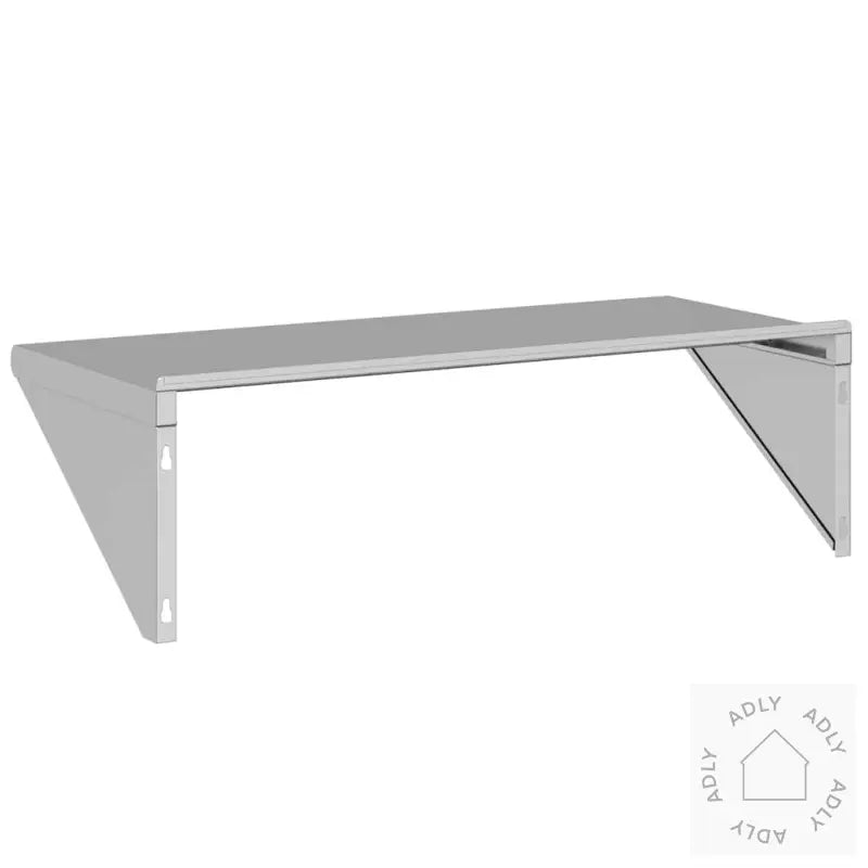 Vegghylle 100X45X31 Cm Sølv Rustfritt Stål