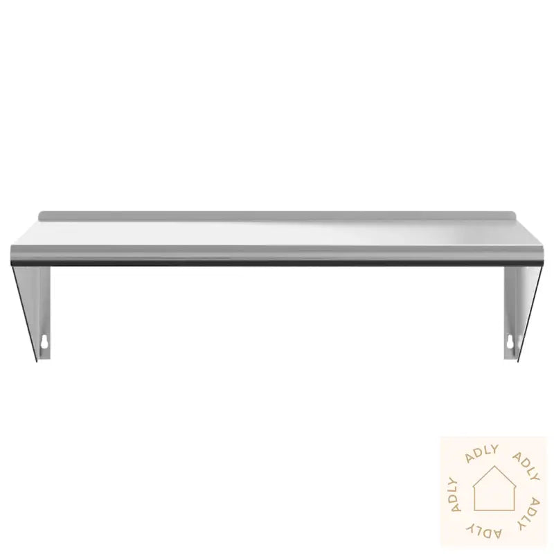Vegghylle 100X45X31 Cm Sølv Rustfritt Stål