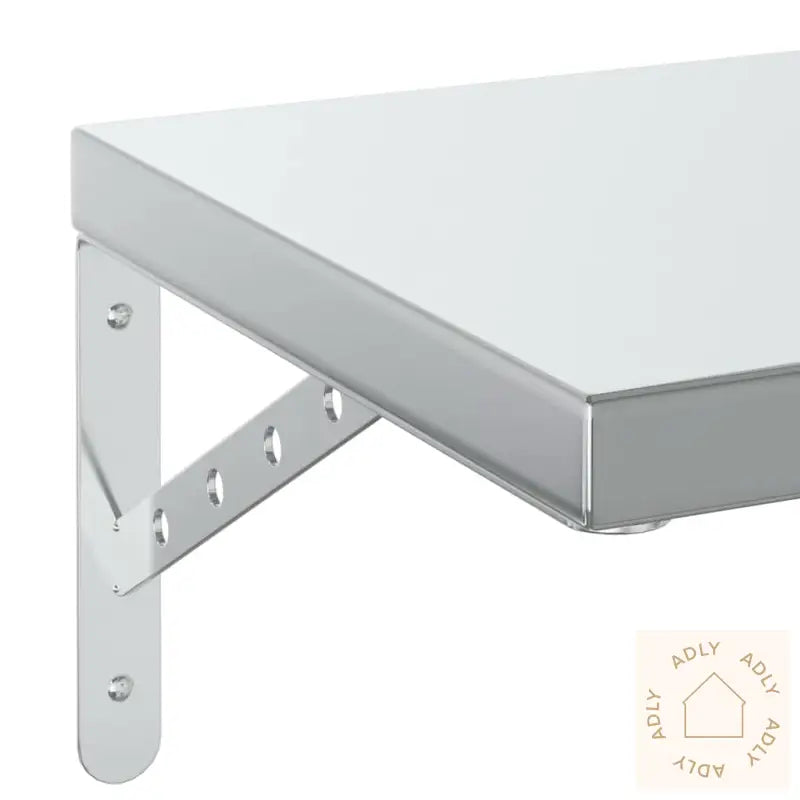 Vegghyller 2 Stk 100X30 Cm Sølv Rustfritt Stål