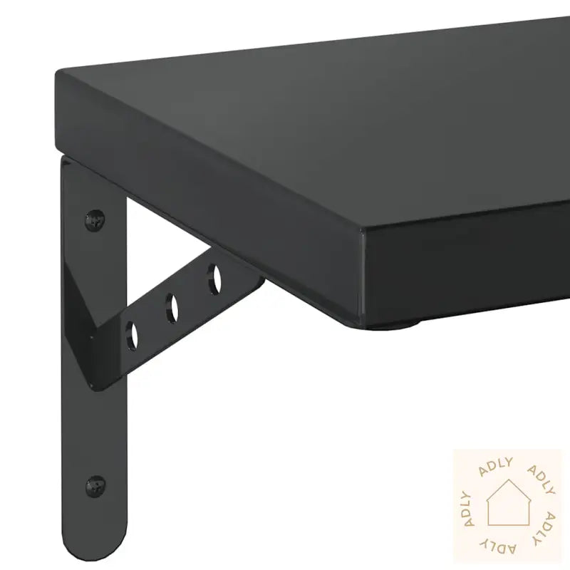 Vegghyller 2 Stk 75X23,5 Cm Svart Rustfritt Stål