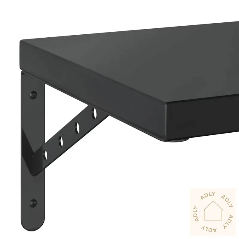 Vegghyller 2 Stk 75X30 Cm Svart Rustfritt Stål