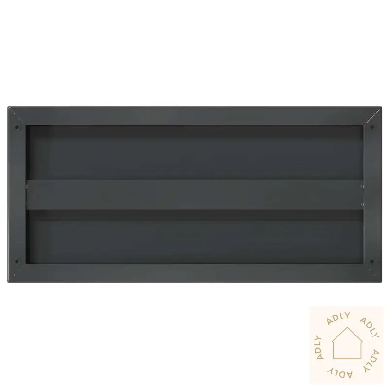Vegghyller 2 Stk 50X23,5X3 Cm Svart Rustfritt Stål