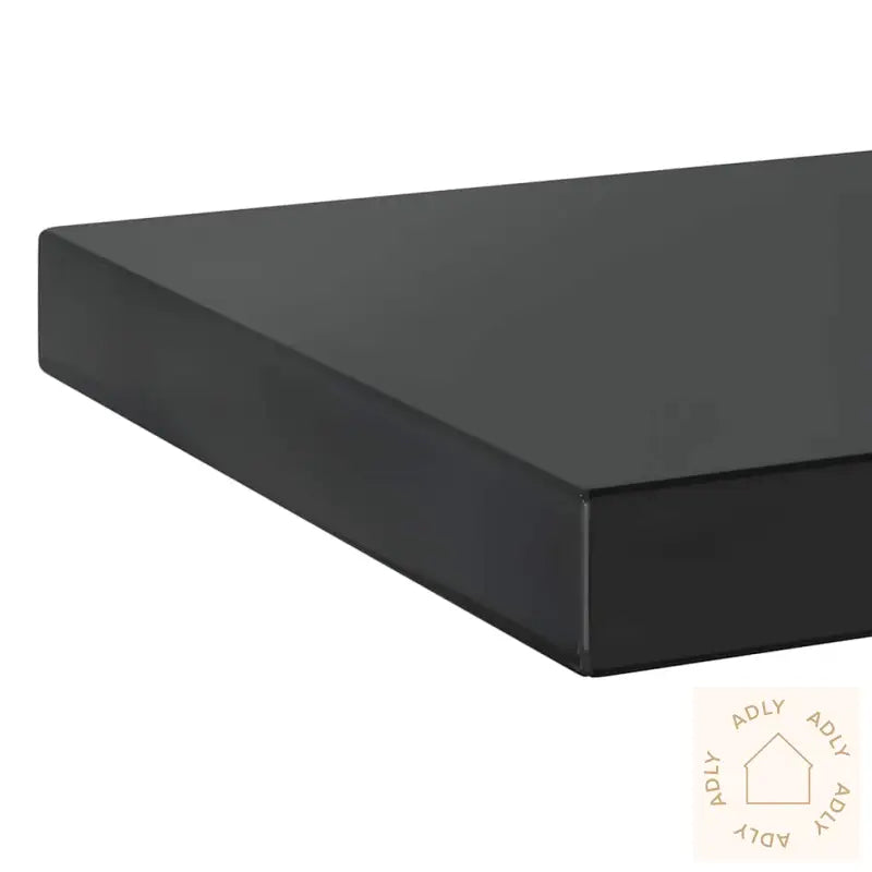 Vegghyller 2 Stk 50X23,5X3 Cm Svart Rustfritt Stål