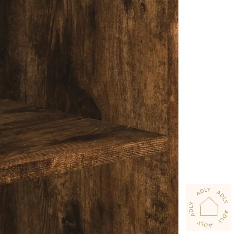 Veggskap Røkt Eik 75X35X60 Cm Konstruert Tre