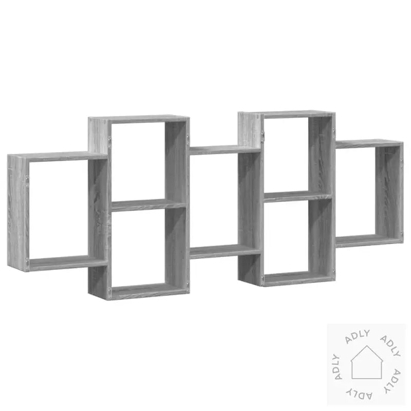 Vegghylle Grå Sonoma 159X18X65 Cm Konstruert Tre