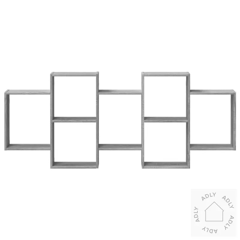 Vegghylle Grå Sonoma 159X18X65 Cm Konstruert Tre