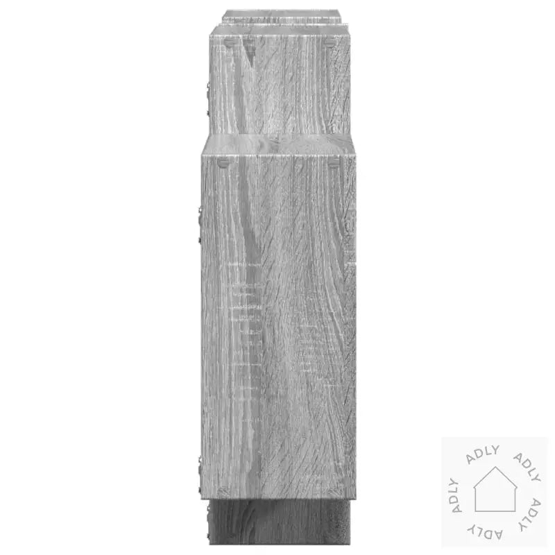 Vegghylle Grå Sonoma 159X18X65 Cm Konstruert Tre