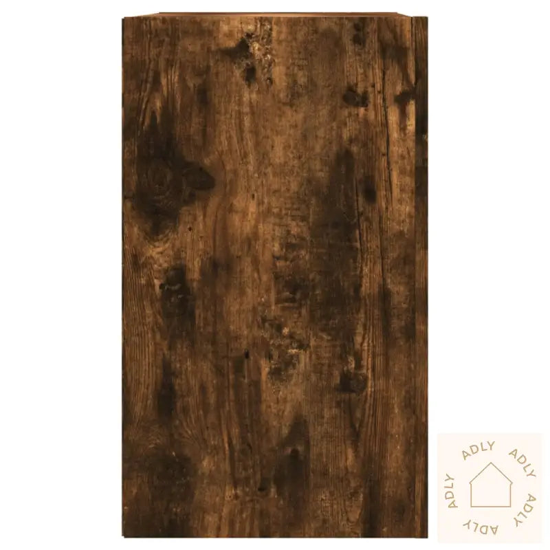 Veggskap Røkt Eik 75X35X60 Cm Konstruert Tre